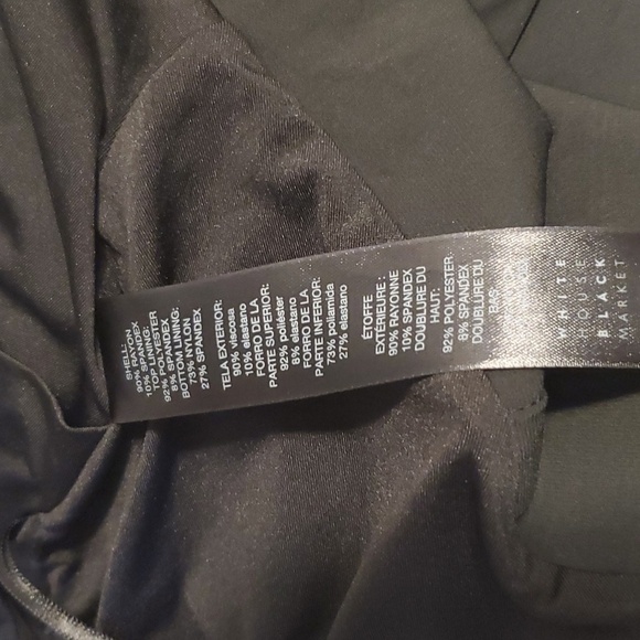 WHBM Stripe Bodycon Midi Dress SZ 00 - Picture 5 of 7